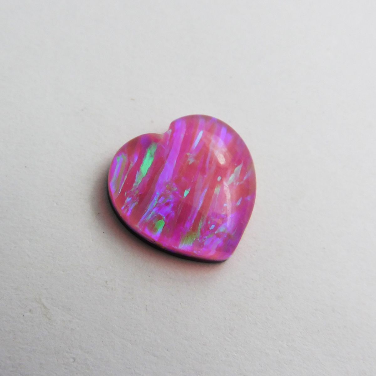 Natural Heart Shape Doublet Opal 9.65 Ct CERTIFIED Pendant Size Loose Gemstone