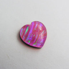 Natural Heart Shape Doublet Opal 9.65 Ct CERTIFIED Pendant Size Loose Gemstone