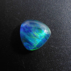 Pear Cut Natural Doublet Multi Color Opal 3.5 Ct Doublet Opal Gemstone CERTIFIED