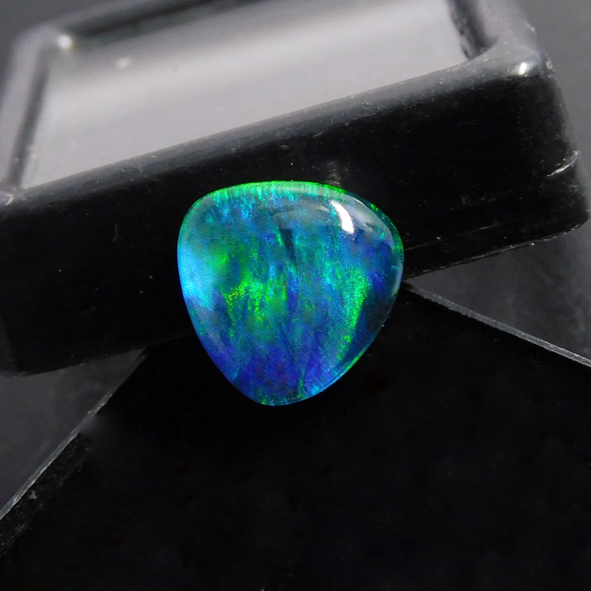 Pear Cut Natural Doublet Multi Color Opal 3.5 Ct Doublet Opal Gemstone CERTIFIED