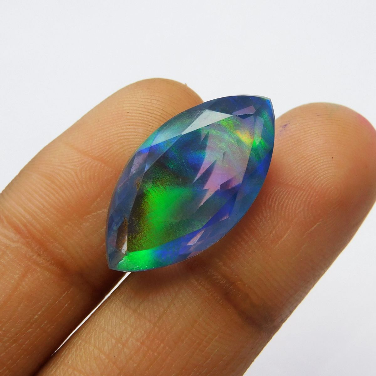 15.80 Ct Marquise Cut Doublet Each Loose Gemstone CERTIFIED Natural Boulder Opal