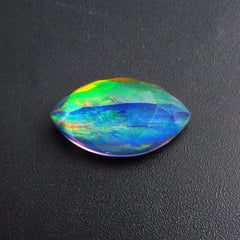 Natural Boulder Opal 11.40 Ct Marquise Cut Doublet Each CERTIFIED Loose Gemstone