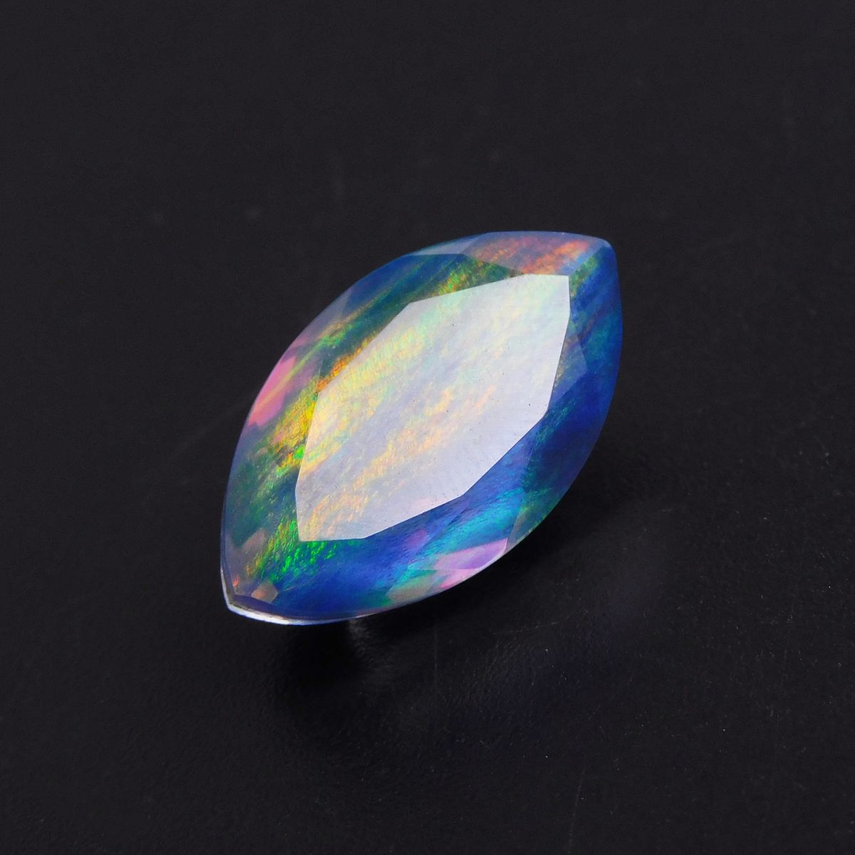 Natural Boulder Opal 11.40 Ct Marquise Cut Doublet Each CERTIFIED Loose Gemstone