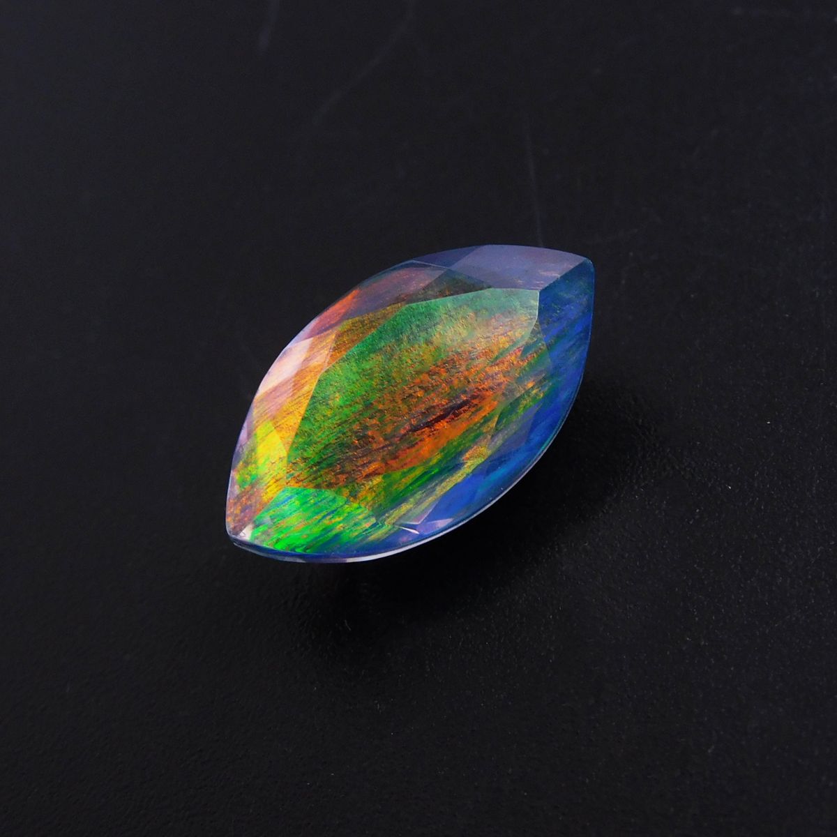 Marquise Cut Loose Gemstone Doublet Each 11.75 Ct CERTIFIED Natural Boulder Opal