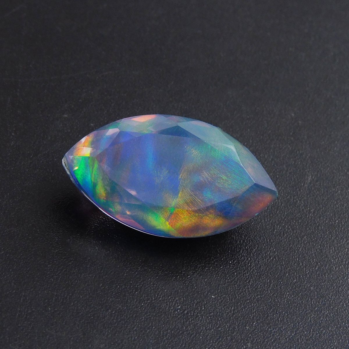 Loose Gemstone 16.40 Ct Natural Boulder Opal Marquise Cut Doublet Each CERTIFIED