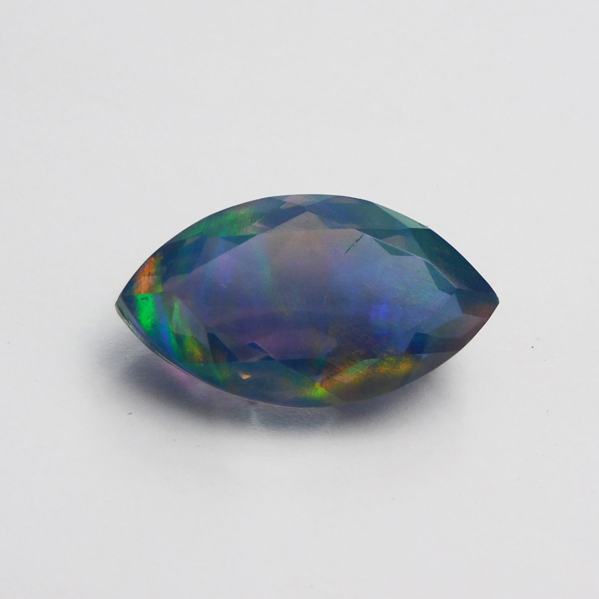 Loose Gemstone 16.40 Ct Natural Boulder Opal Marquise Cut Doublet Each CERTIFIED