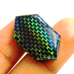CERTIFIED 16.00 Carat Natural Opal Doublet Multi-Color Fancy Cut Loose Gemstone