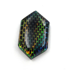 CERTIFIED 16.00 Carat Natural Opal Doublet Multi-Color Fancy Cut Loose Gemstone