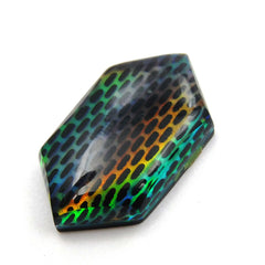 CERTIFIED 16.00 Carat Natural Opal Doublet Multi-Color Fancy Cut Loose Gemstone