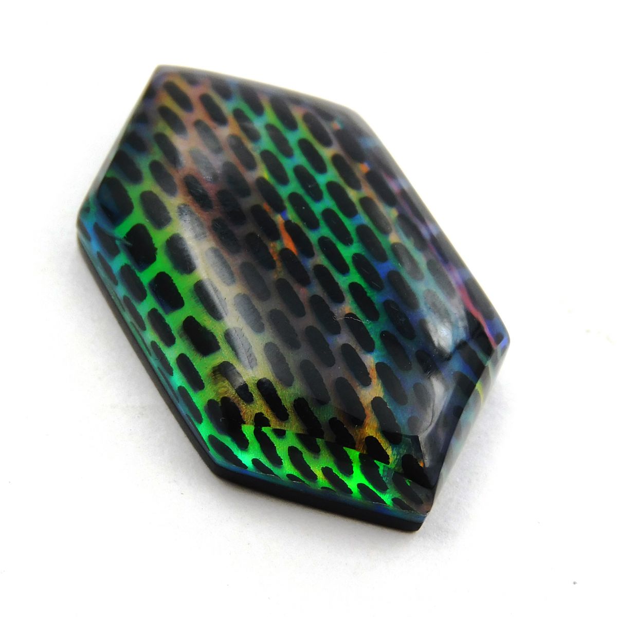 CERTIFIED 16.00 Carat Natural Opal Doublet Multi-Color Fancy Cut Loose Gemstone