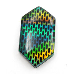 13.85 Carat CERTIFIED Natural Opal Doublet Multi-Color Fancy Cut Loose Gemstone