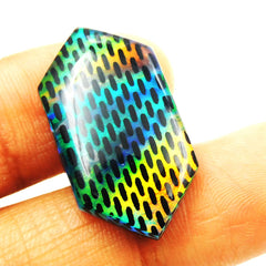 13.85 Carat CERTIFIED Natural Opal Doublet Multi-Color Fancy Cut Loose Gemstone