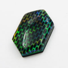 Fancy Cut 10.90 Carat Natural Opal Doublet CERTIFIED Multi-Color Loose Gemstone