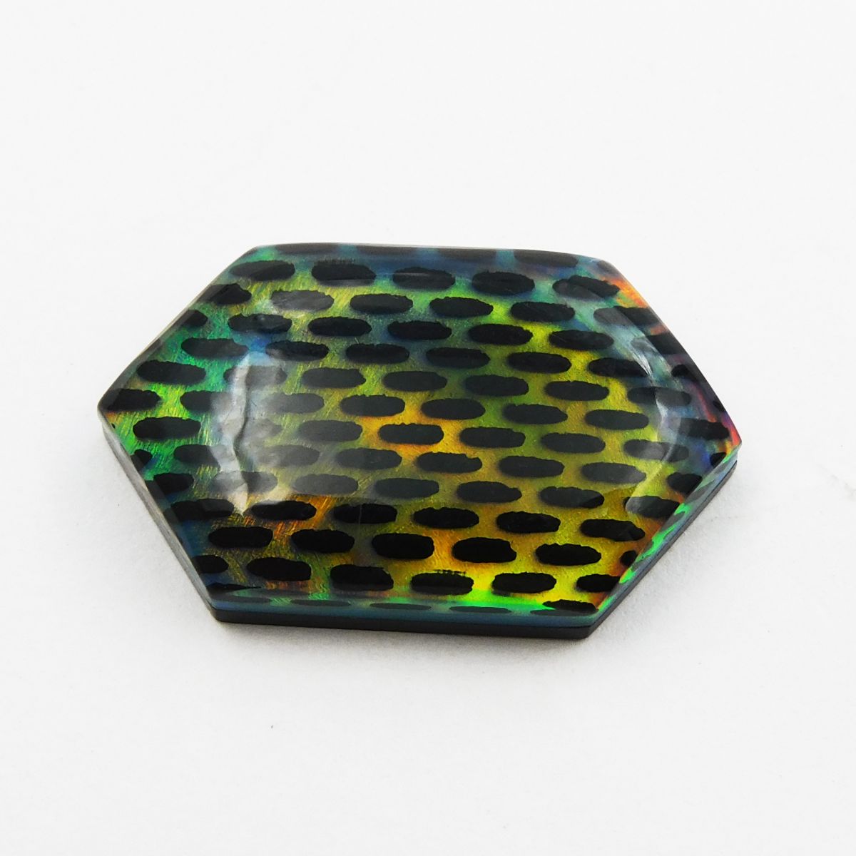 Fancy Cut 10.90 Carat Natural Opal Doublet CERTIFIED Multi-Color Loose Gemstone