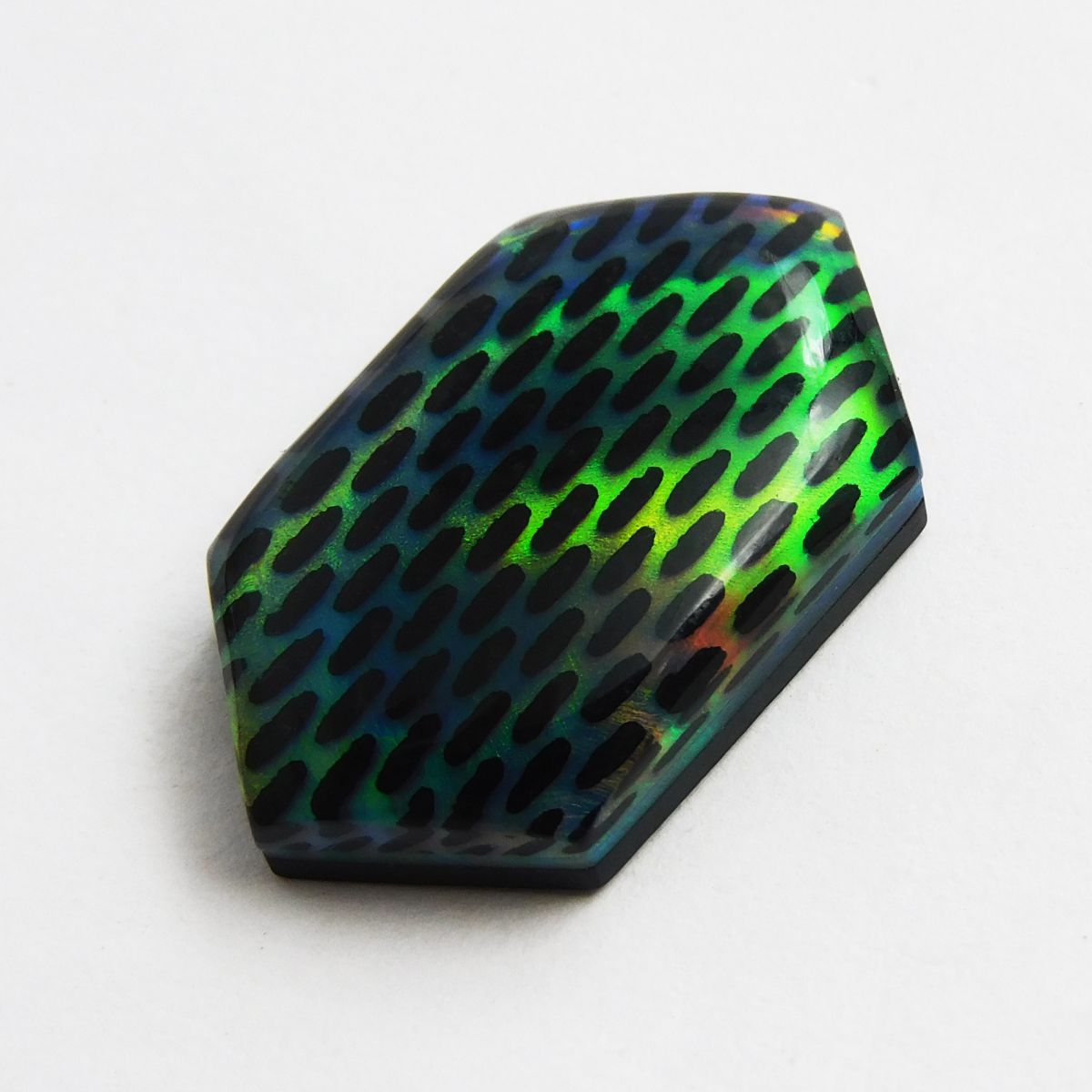 Fancy Cut 10.90 Carat Natural Opal Doublet CERTIFIED Multi-Color Loose Gemstone
