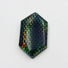 Natural Opal Doublet Multi-Color CERTIFIED 18.70 Carat Fancy Cut Loose Gemstone