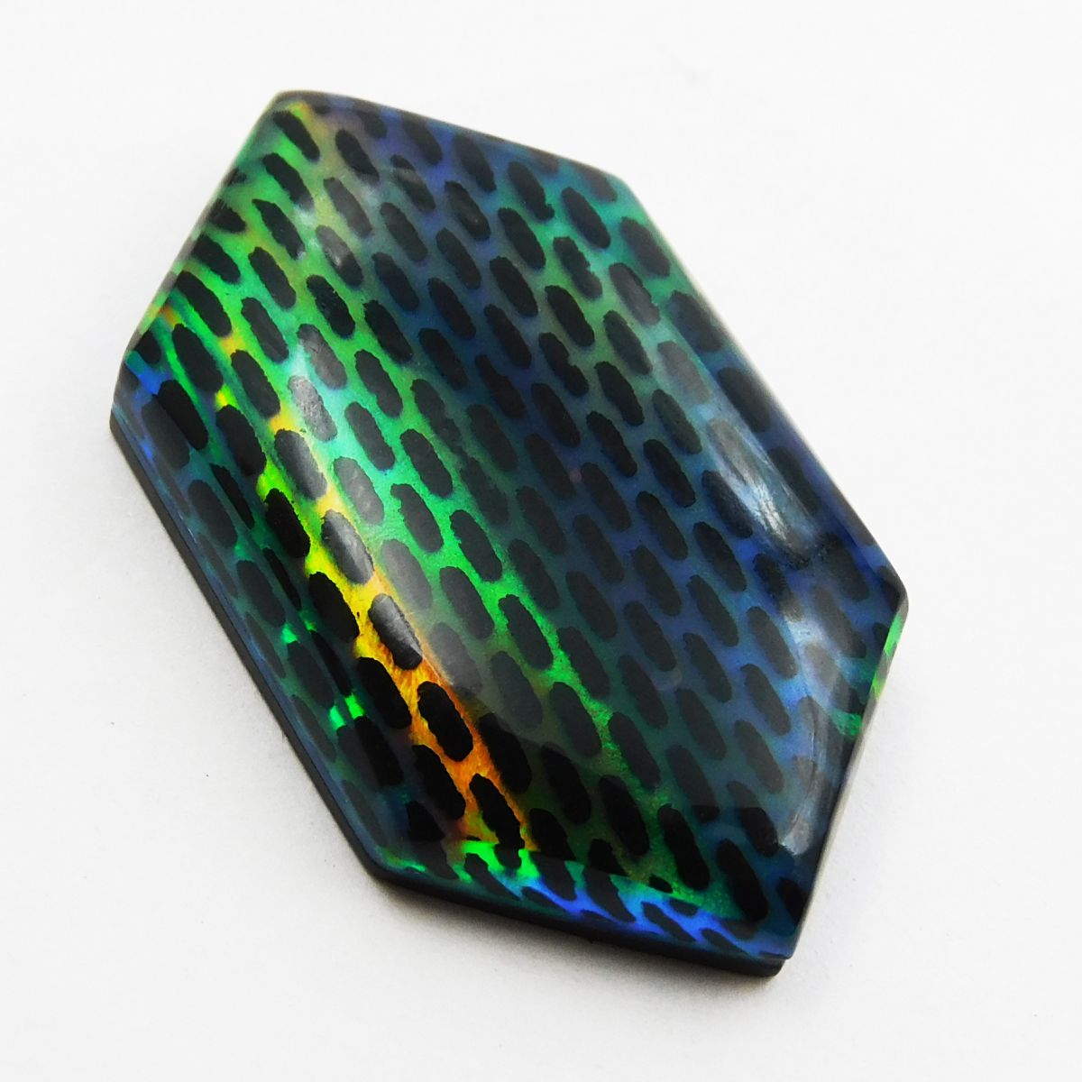 Natural Opal Doublet Multi-Color CERTIFIED 18.70 Carat Fancy Cut Loose Gemstone