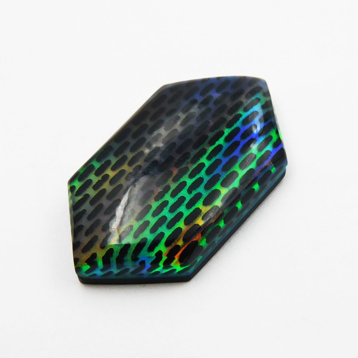 Natural Opal Doublet Multi-Color CERTIFIED 18.70 Carat Fancy Cut Loose Gemstone