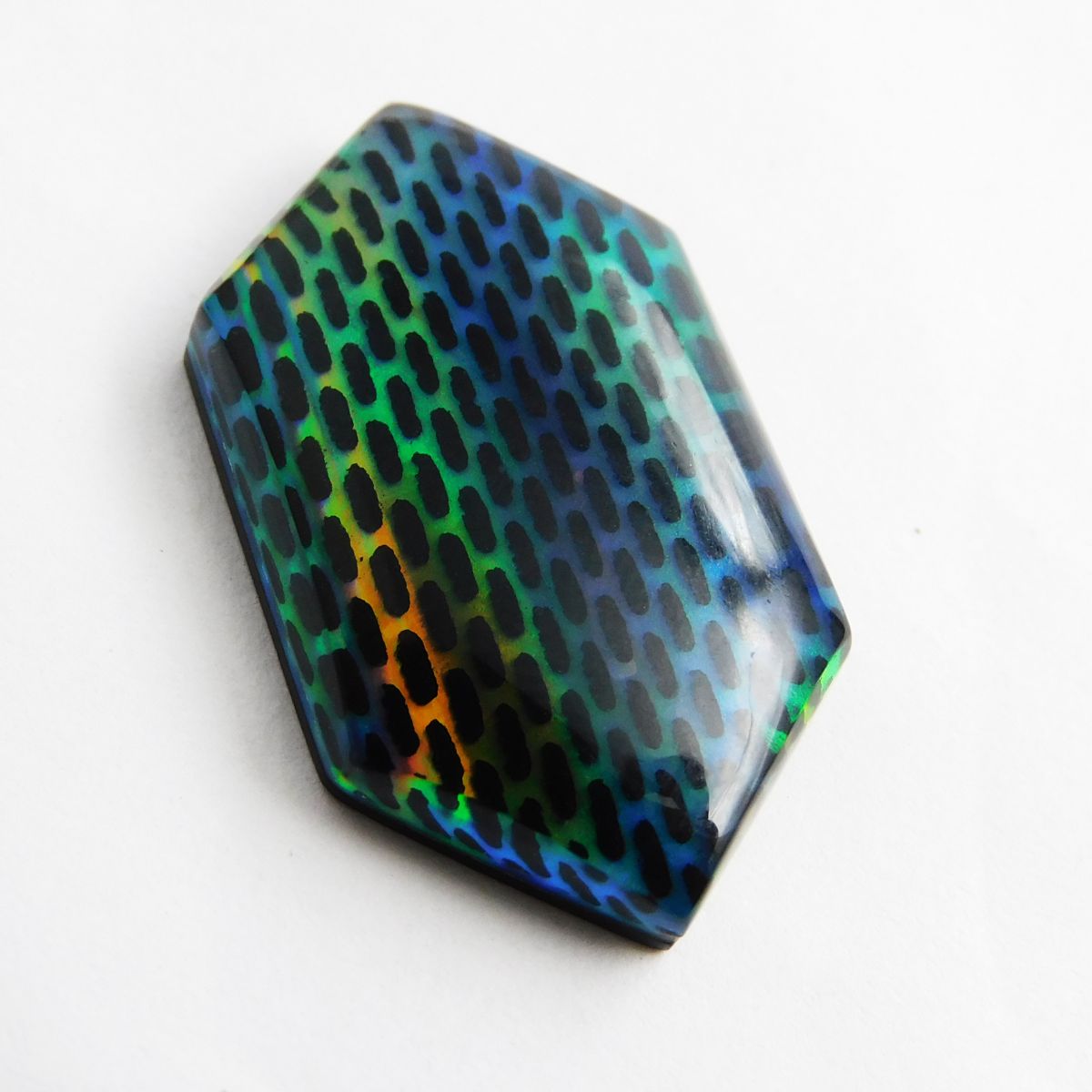 Natural Opal Doublet Multi-Color CERTIFIED 18.70 Carat Fancy Cut Loose Gemstone