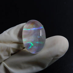 Doublet Opal Oval Cut 20.50 Ct Multi Color Natural Loose Gemstone CERTIFIED
