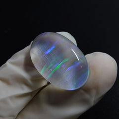 Natural Boulder Opal 21.30 Ct Oval Cut Multi Color CERTIFIED Loose Gemstone