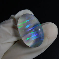 Oval Cut 21 Ct Natural Multi Color Opal CERTIFIED Rare Ethiopian Loose Gemstone