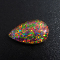 Pear Cut Natural Boulder Fire Opal 11.60 Ct Loose Gemstone CERTIFIED