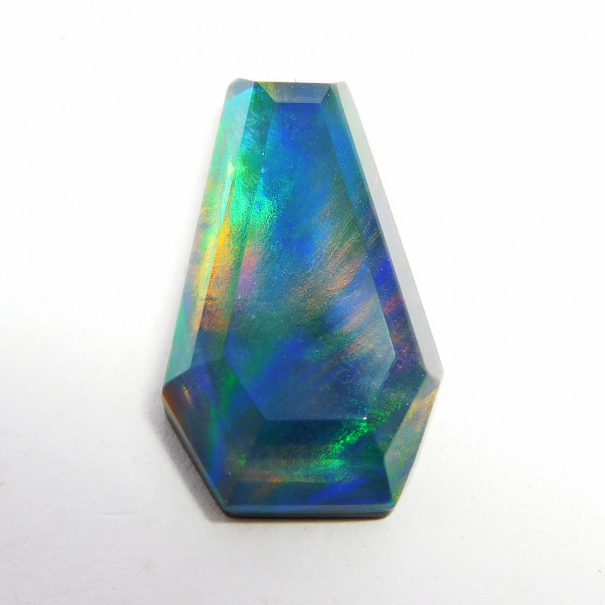 Fancy Cut 12 Ct Natural Multi Color Opal CERTIFIED Rare Ethiopian Loose Gemstone
