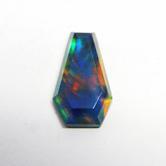 Natural Doublet Opal 11.85 Ct Fancy Cut Multi Color CERTIFIED Loose Gemstone