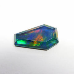 Natural Doublet Opal 11.85 Ct Fancy Cut Multi Color CERTIFIED Loose Gemstone