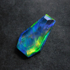 Natural Doublet Opal 11.85 Ct Fancy Cut Multi Color CERTIFIED Loose Gemstone