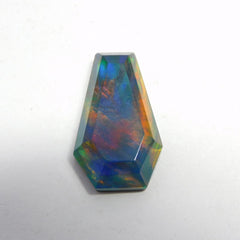CERTIFIED 11.20 Ct Natural Doublet Opal Fancy Cut Loose Gemstone Multi Color