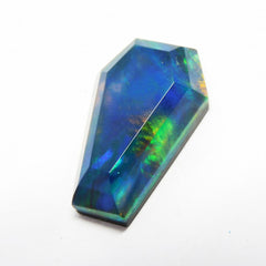 CERTIFIED 11.20 Ct Natural Doublet Opal Fancy Cut Loose Gemstone Multi Color