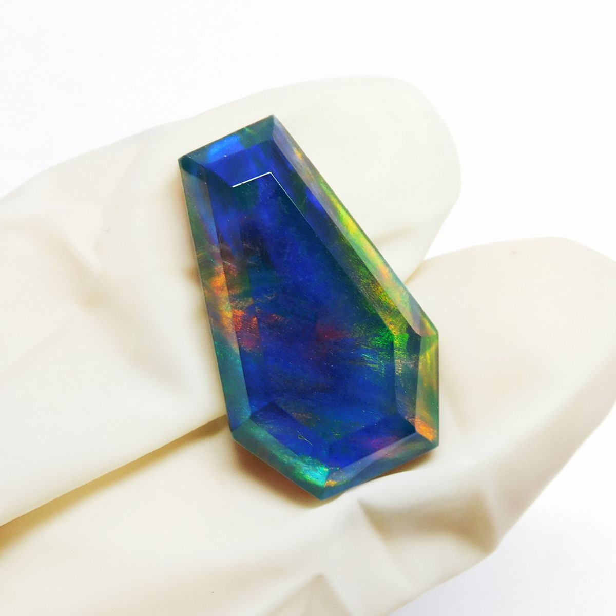 CERTIFIED 11.20 Ct Natural Doublet Opal Fancy Cut Loose Gemstone Multi Color