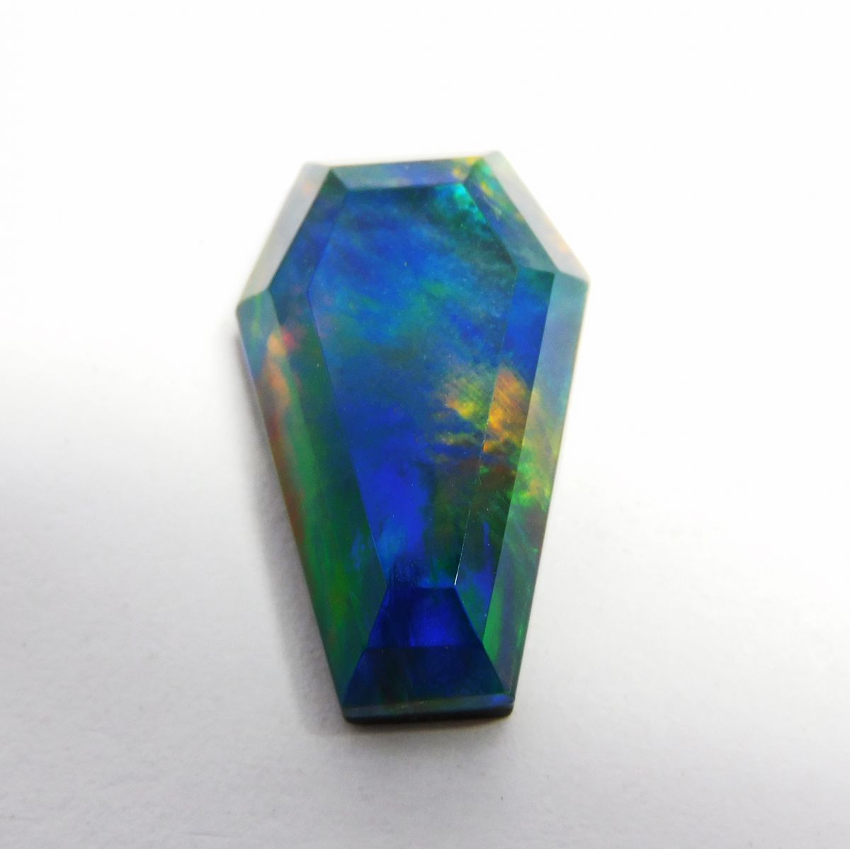 CERTIFIED 11.20 Ct Natural Doublet Opal Fancy Cut Loose Gemstone Multi Color