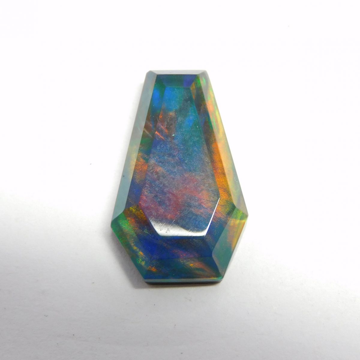 CERTIFIED 11.20 Ct Natural Doublet Opal Fancy Cut Loose Gemstone Multi Color