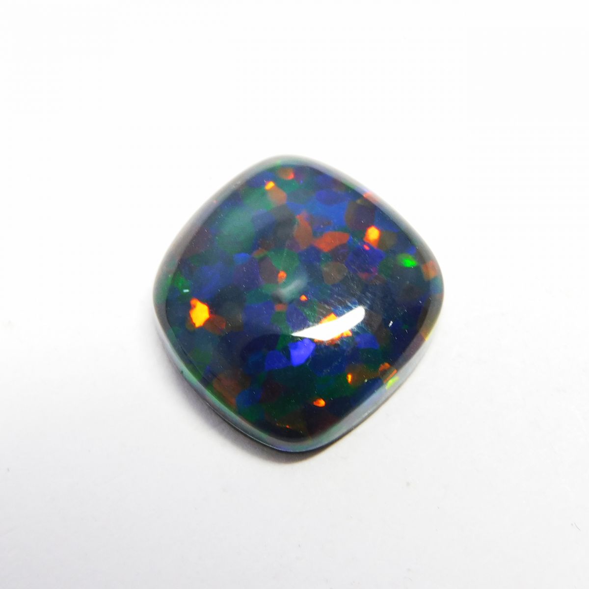 Doublet Opal Square Cushion Cut 10.9 Ct Multi Color Natural Loose Gems CERTIFIED