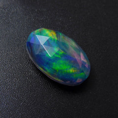 Natural Multi-Color Opal Brilliant 12.65 Ct Oval Cut Loose Gemstone CERTIFIED
