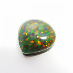 CERTIFIED 13.90 Ct Natural Doublet Opal Pear Cut Loose Gemstone Multi Color