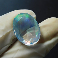 CERTIFIED 13.85 Ct Natural Fire OPAL Brilliant Oval Cut Loose Gemstone