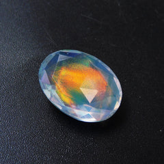 CERTIFIED 13.85 Ct Natural Fire OPAL Brilliant Oval Cut Loose Gemstone