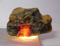 Natural Orange Amber Uncut Rough 300.85 Carat CERTIFIED Rare Loose Gemstone