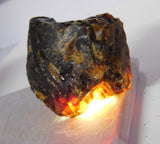 214.23 Ct Natural Uncut Amber Rough Orange CERTIFIED Excellent Loose Gemstone