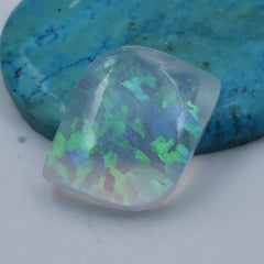 CERTIFIED Natural Fancy Cut 14.2 Ct Multi-Color Opal Boulder Opal Loose Gemstone