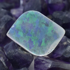 CERTIFIED Natural Fancy Cut 14.2 Ct Multi-Color Opal Boulder Opal Loose Gemstone