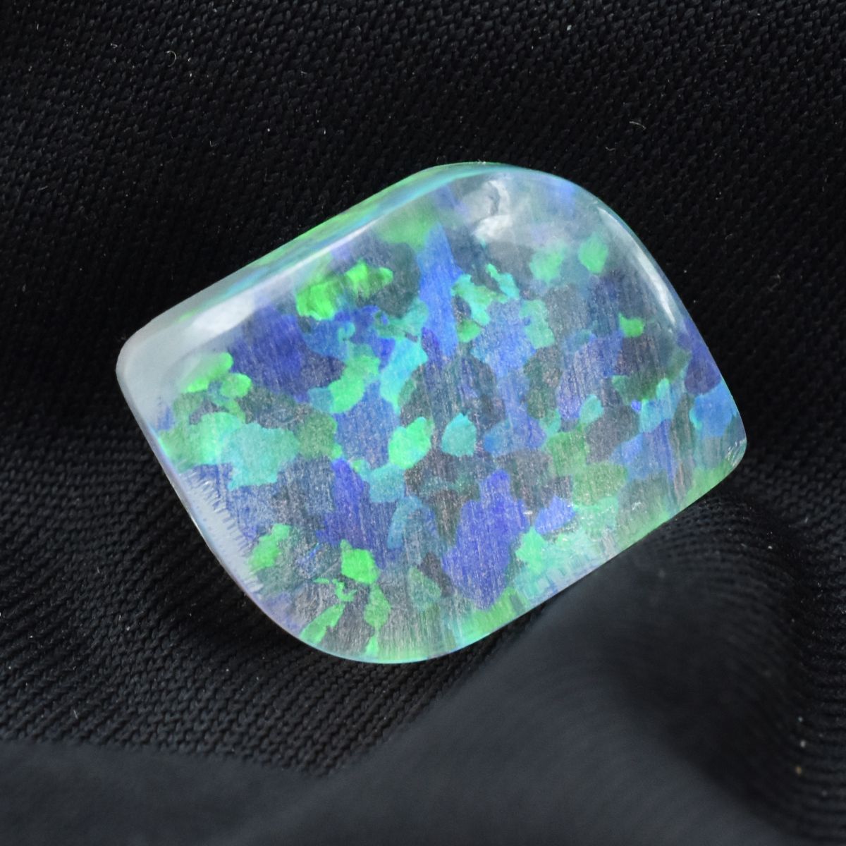CERTIFIED Natural Fancy Cut 14.2 Ct Multi-Color Opal Boulder Opal Loose Gemstone