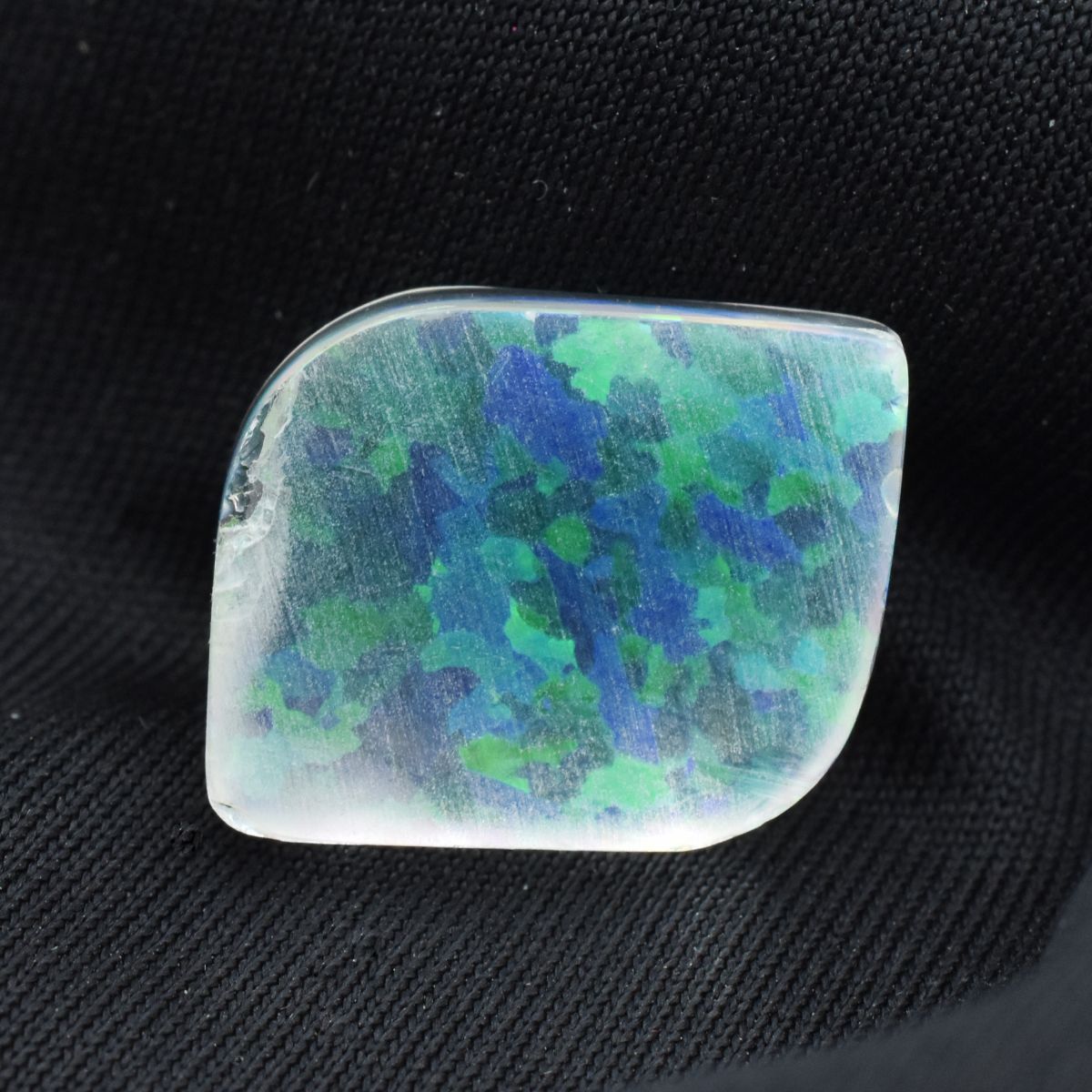 CERTIFIED Natural Fancy Cut 14.2 Ct Multi-Color Opal Boulder Opal Loose Gemstone