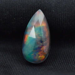 6.35 Carat Natural Doublet Opal Pear Shape Ring Size Loose Gemstone CERTIFIED