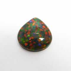 Natural Opal Pear Cut 9.5 Ct Multi Color Natural Doublet Opal Gemstone CERTIFIED