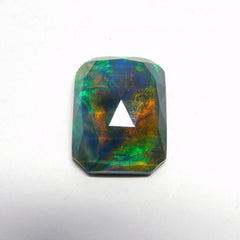 Natural Doublet Opal Multi Color Opal 15.85 Ct Loose Gemstone CERTIFIED Emerald
